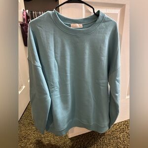New Zenana Outfitters Teal Crewneck Sweatshirt XL